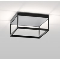 serien.lighting Reflex² Ceiling M 150 LED Deckenleuchte, schwarz 3000 K, Reflektor: Struktur Silber von serien.lighting
