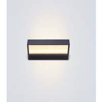 serien.lighting SML² 150 Wall LED schwarz lackiert, 3000K, Gläser: satinée / Raster von serien.lighting