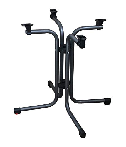 serladur Klappgestell nieder Stahlrohr anthrazit mit Beschlagteilen für Tischplatten ab 16 mm Stärke geeignet auch für Tischplatten v. Werzalit, Sevelit u. Topalit von serladur