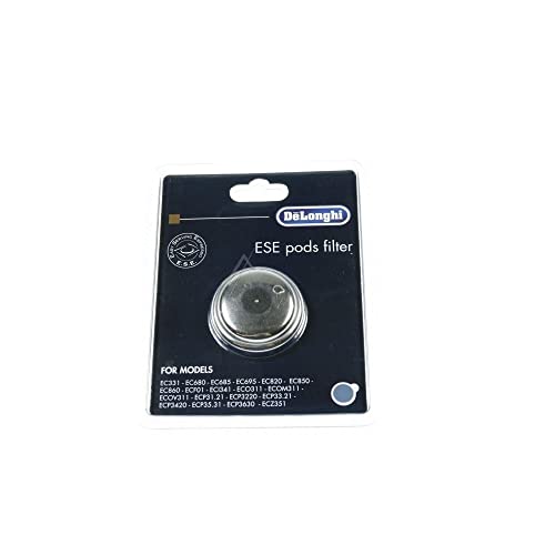 Filter E.S.E Pod One Cup Schote Eine For Delonghi Automatic Cappuccino Coffee Machines EC331 EC680 EC685 EC695 EC820 EC850 EC860 ECF01 ECI341 ECO311 ECP3220 ECP31 ECP33 ECP35 ECP3630 ECZ351 5513281011 von Hafeehoo