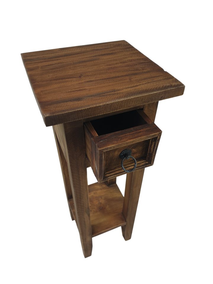 sesua Beistelltisch Beistelltisch aus Holz Natur 25x25x66 cm von sesua