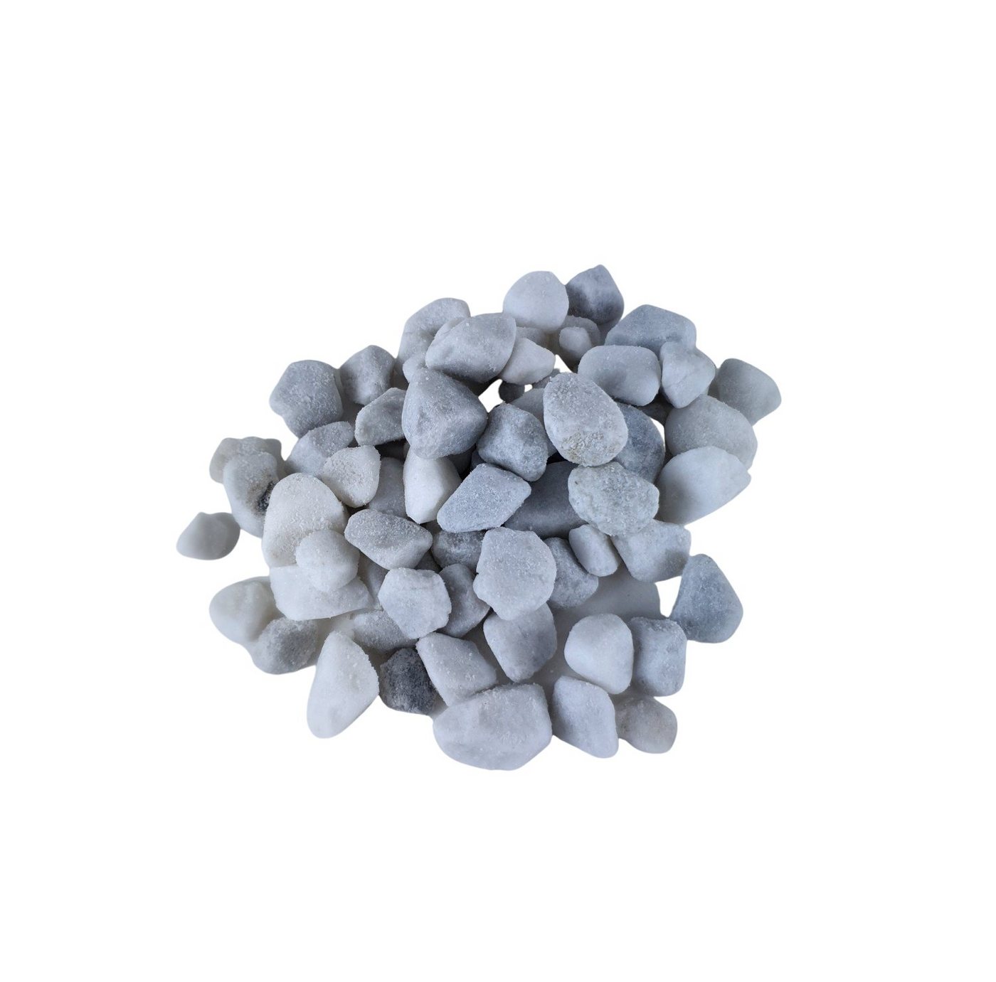sesua Dekosteine Marmorkies weiß Carrara Kies 2 kg Körnung 15 - 25 mm von sesua