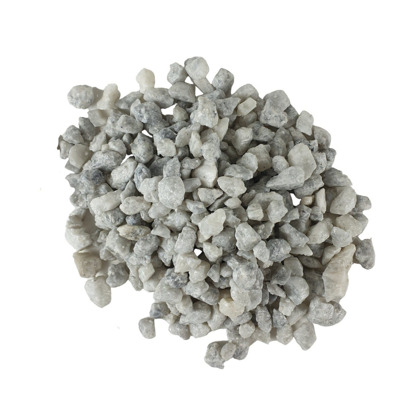 sesua Dekosteine Marmorsplitt weiß Carrara Kies 5 kg Körnung 9-12 mm von sesua