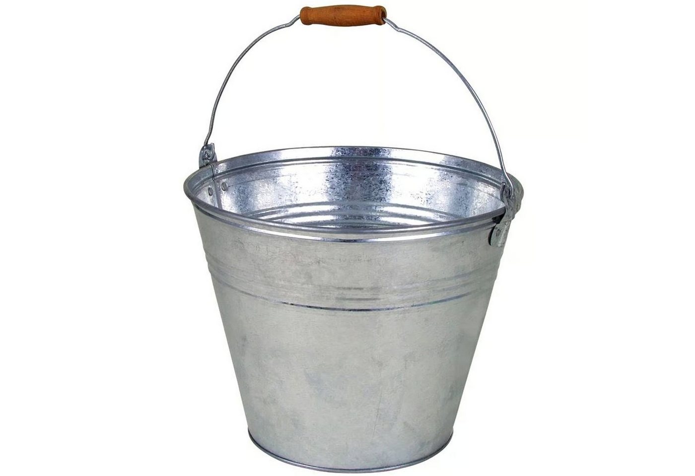 sesua Eiseimer Zinkeimer Metalleimer 10 Liter 27 x 25 cm Bierkühler mit Holzgriff von sesua