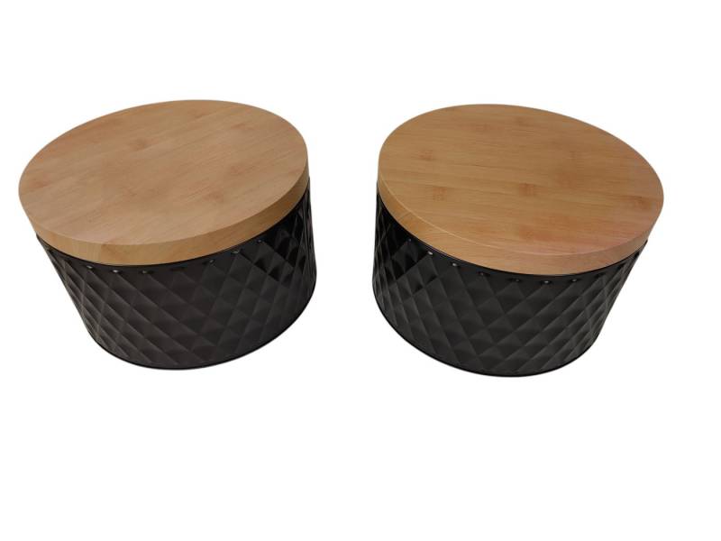 sesua Keksdose Metallvorratsdose 2er Set mit Bambusoptik-Deckel Keksdose 20 x 12 cm sesua Keksdose Metallvorratsdose 2er Set mit Bambusoptik-Deckel Keksdose 20 x 12 cm von sesua