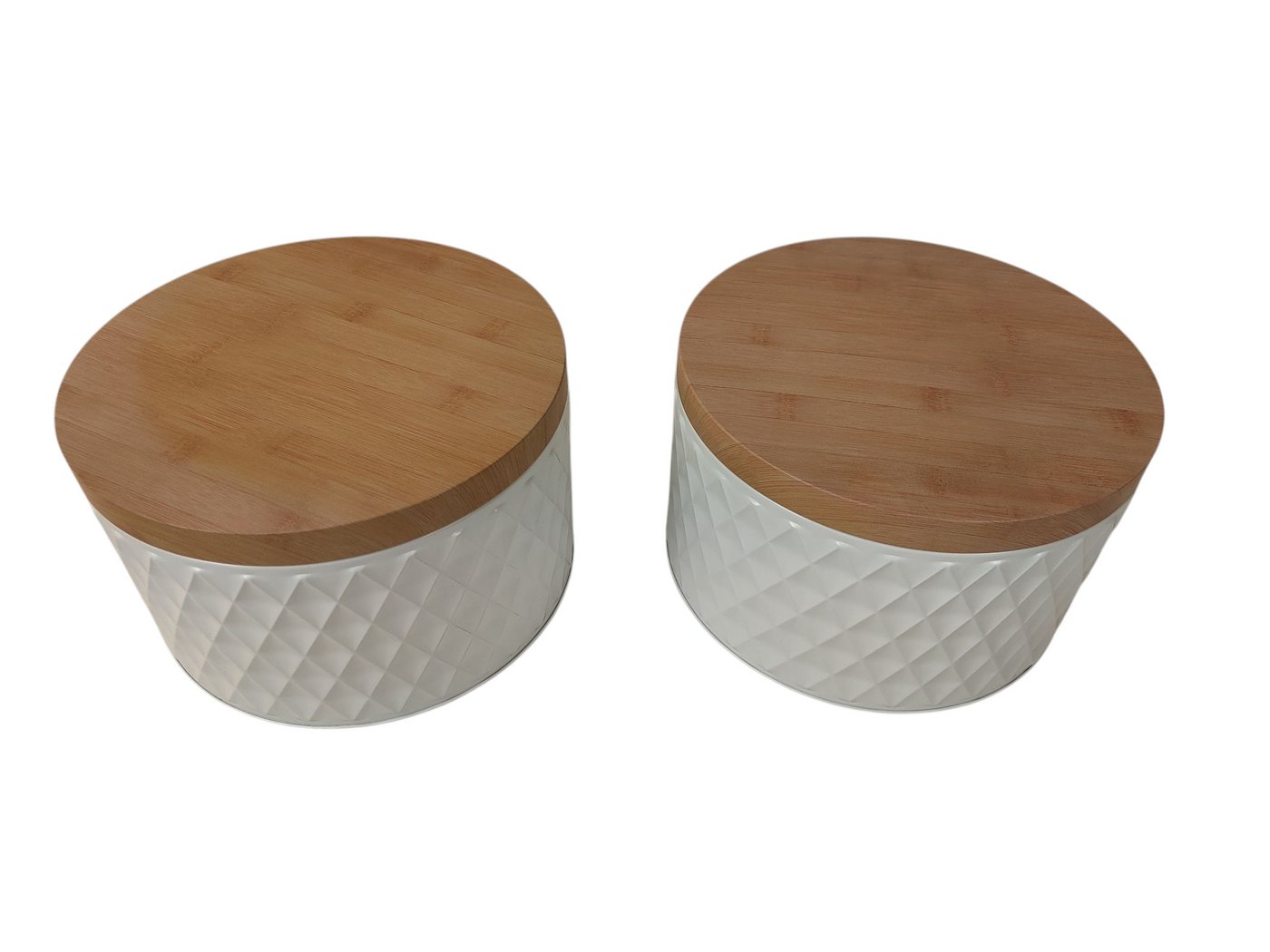 sesua Keksdose Metallvorratsdose 2er Set mit Bambusoptik-Deckel Keksdose 20 x 12 cm sesua Keksdose Metallvorratsdose 2er Set mit Bambusoptik-Deckel Keksdose 20 x 12 cm von sesua