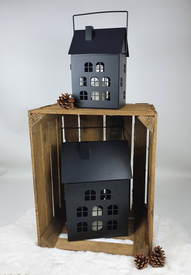 sesua Kerzenlaterne Metall Laternen Häuser Kerzenlaterne 2er Set (2 St) von sesua