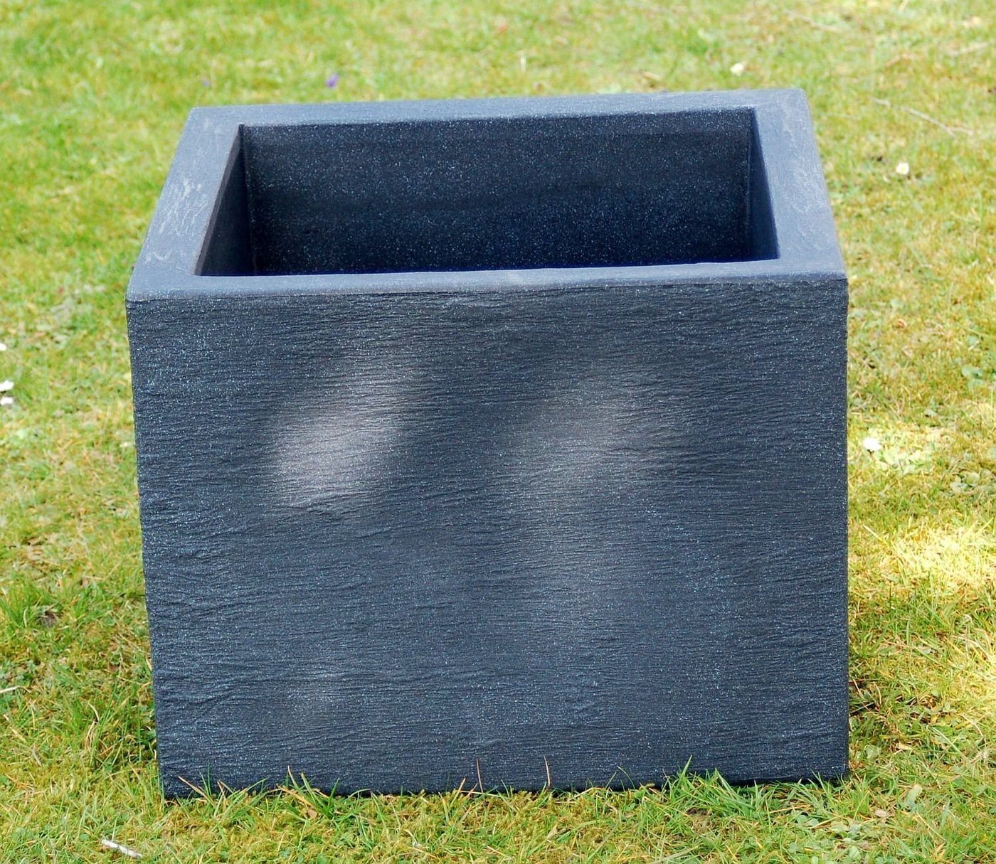 sesua Pflanzkübel Kubus anthrazit quadratisch rechteckig von sesua