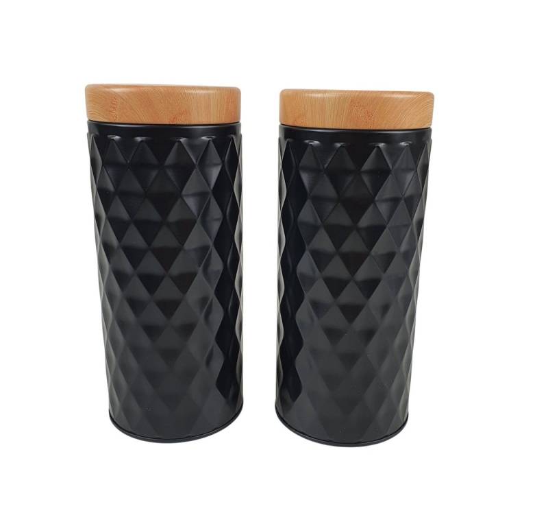 sesua Vorratsdose Metall-Vorratsdose Aufbewahrungsdose Dose mit Deckel 2er Set 18cm sesua Vorratsdose Metall-Vorratsdose Aufbewahrungsdose Dose mit Deckel 2er Set 18cm von sesua