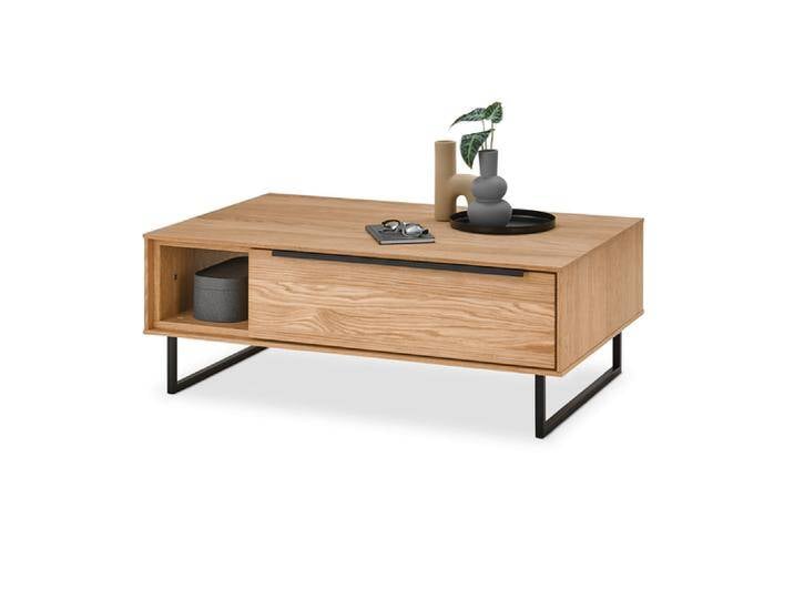 Couchtisch Jackson 110 x 40 cm Eiche furniert/Eiche Nachbildung Couchtisch Jackson 110 x 40 cm Eiche furniert/Eiche Nachbildung von set-one-by-Musterring