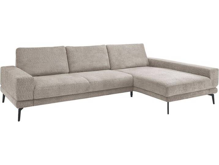 Ecksofa, 100% Polyester, Grau, 293×180 cm, Ottomane Rechts, Modern, Set One By Musterring von set-one-by-Musterring