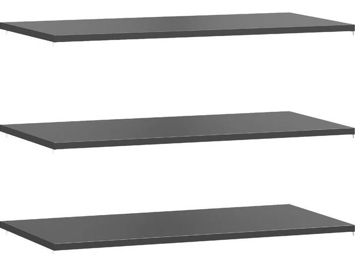 Einlegeboden York Schlafen , grau (grau anthrazit), B:105,1cm H:2,2cm T:55cm, Spanplatte, SET ONE BY MUSTERRING, Einlegeböden, 3er-Set, anthrazit oder weiß, verschiedene Größen von set-one-by-Musterring