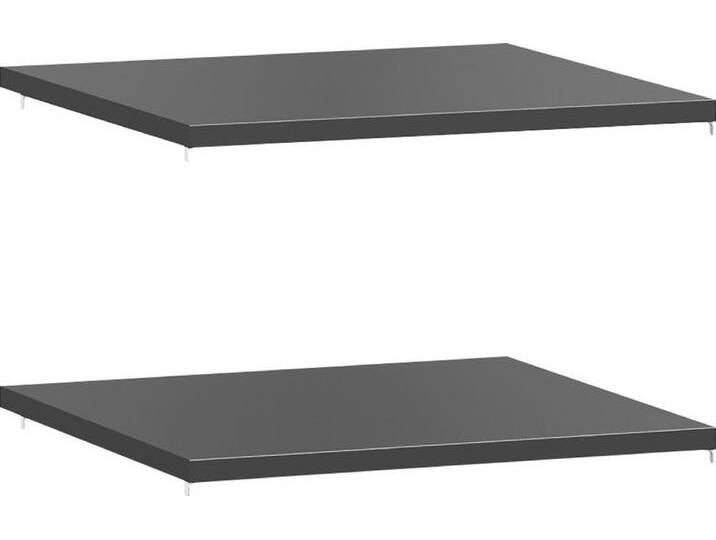 Einlegeboden York Schlafen , grau (grau anthrazit), B:55,2cm T:55cm, Spanplatte, SET ONE BY MUSTERRING, Einlegeböden, 2er-Set, anthrazit oder weiß, verschiedene Größen von set-one-by-Musterring