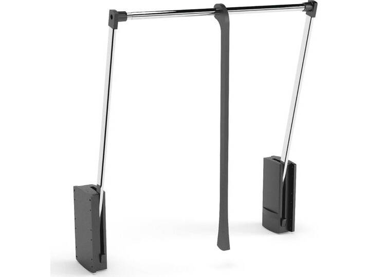 Kleiderstange Henderson , silber (chromfarben), B:98cm H:84cm T:31cm, Metall, SET ONE BY MUSTERRING, Kleiderstangen, Kleiderlift 98 cm für Schränke Programm Henderson von set-one-by-Musterring