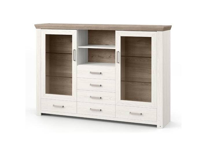 Set One by Musterring, Kommode + Sideboard, Set One Highboard York 56-B Pino Aurelio/Eiche Nelson von set-one-by-Musterring