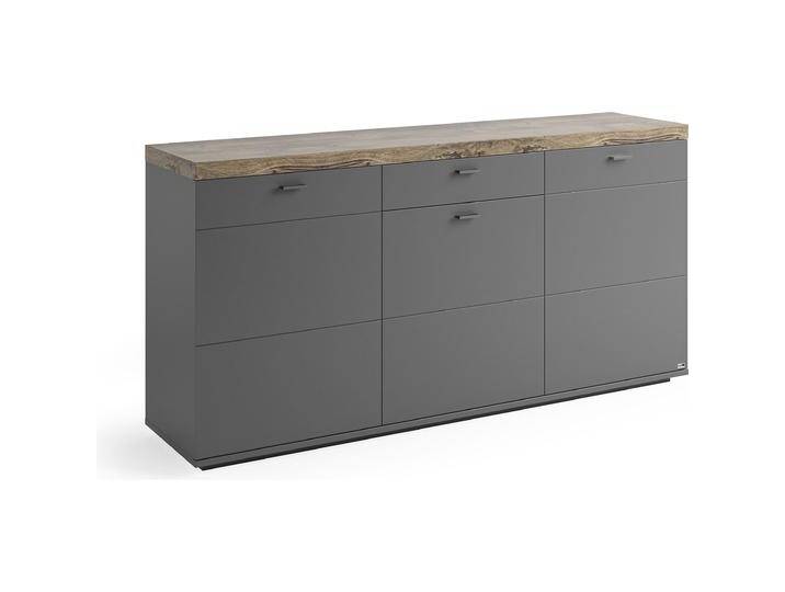 Set One by Musterring, Kommode + Sideboard, Set One Lancaster TYP 55 Sideboard zerlegt Grau Antrazit/Eiche Ribbeck Cognac von set-one-by-Musterring