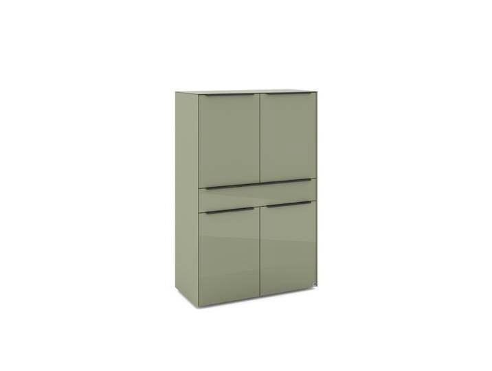  Set one by Musterring Highboard RENO 92x140 cm olivgrün von set-one-by-Musterring