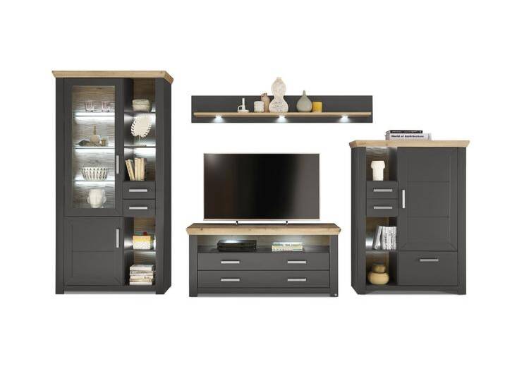 Set one by Musterring Wohnwand SET ONE YORK, Holznachbildung von set-one-by-Musterring