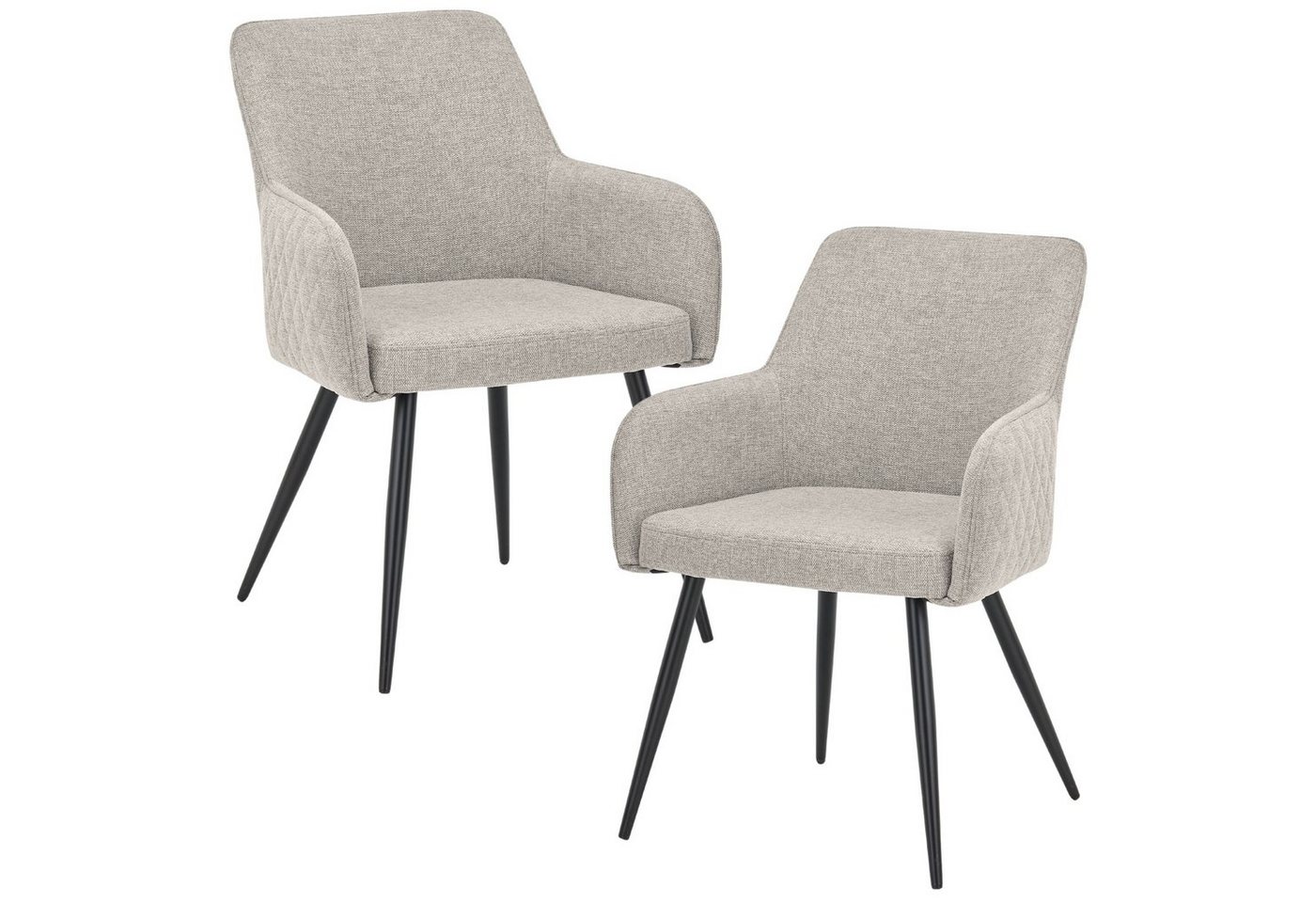 set one by Musterring Armlehnstuhl AKRON (2er-Set), gepolsterter Schalenstuhl für Küche, Esszimmer, Büro von set one by Musterring