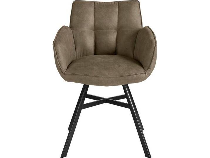 set one by Musterring Armlehnstuhl Frisco, 2er Set, 4-Fußgestell, Sitzhöhe 50 cm, braun, taupe set one by Musterring Armlehnstuhl Frisco, 2er Set, 4-Fußgestell, Sitzhöhe 50 cm, braun, taupe von set-one-by-Musterring