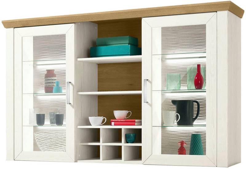 set one by Musterring Aufsatzschrank York Typ 24, Glastüren und Flaschenregal, Beleuchtung optional, B 184 cm von set one by Musterring