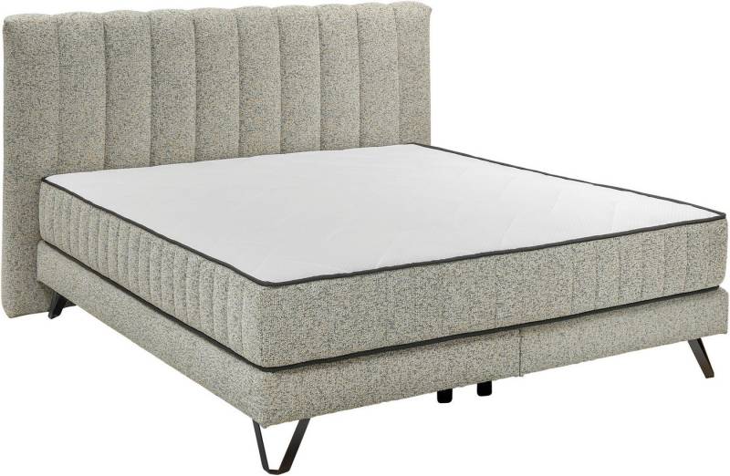 set one by Musterring Boxspringbett Baldwin, Liegefläche 180 x 200 cm, Duo-Matratze, Kopfteil mit Steifensteppung von set one by Musterring