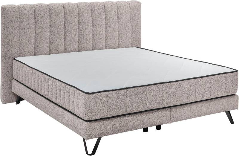 set one by Musterring Boxspringbett Baldwin, Liegefläche 180 x 200 cm, Duo-Matratze, Kopfteil mit Steifensteppung von set one by Musterring