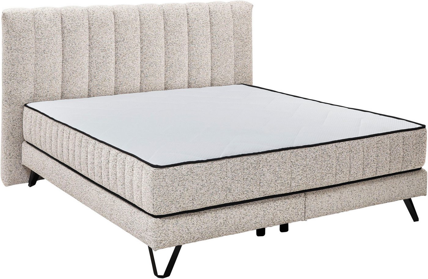 set one by Musterring Boxspringbett Baldwin, Liegefläche 180 x 200 cm, Duo-Matratze, Kopfteil mit Steifensteppung set one by Musterring Boxspringbett Baldwin, Liegefläche 180 x 200 cm, Duo-Matratze, Kopfteil mit Steifensteppung von set one by Musterring