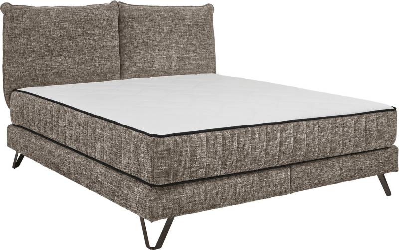 set one by Musterring Boxspringbett Baldwin, Liegefläche 180 x 200 cm, Duo-Matratze (H3/H4), Kopfteil zweigeteilt von set one by Musterring