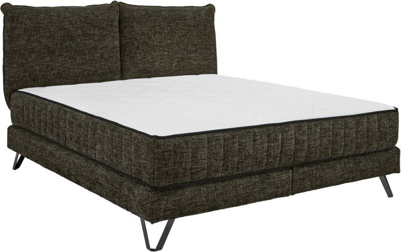 set one by Musterring Boxspringbett Baldwin, Liegefläche 180 x 200 cm, Duo-Matratze (H3/H4), Kopfteil zweigeteilt von set one by Musterring