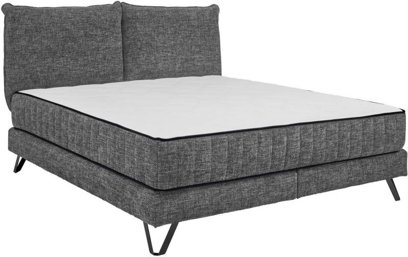 set one by Musterring Boxspringbett Baldwin, Liegefläche 180 x 200 cm, Duo-Matratze (H3/H4), Kopfteil zweigeteilt von set one by Musterring