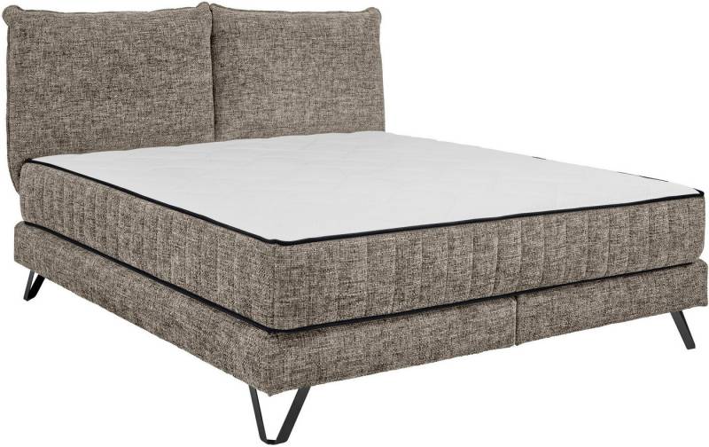 set one by Musterring Boxspringbett Baldwin, Liegefläche 180 x 200 cm, Duo-Matratze (H3/H4), Kopfteil zweigeteilt von set one by Musterring