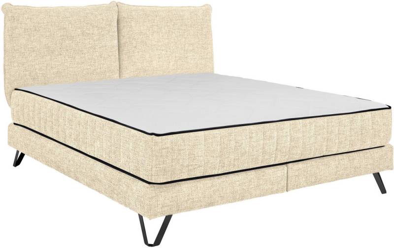 set one by Musterring Boxspringbett Baldwin, Liegefläche 180 x 200 cm, Duo-Matratze (H3/H4), Kopfteil zweigeteilt von set one by Musterring