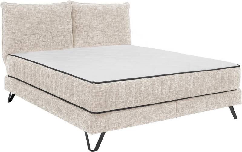 set one by Musterring Boxspringbett Baldwin, Liegefläche 180 x 200 cm, Duo-Matratze (H3/H4), Kopfteil zweigeteilt von set one by Musterring