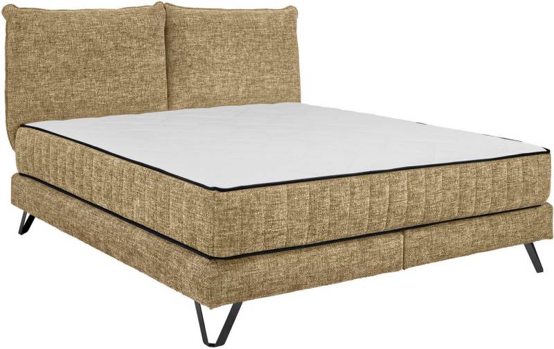 set one by Musterring Boxspringbett Baldwin, Liegefläche 180 x 200 cm, Duo-Matratze (H3/H4), Kopfteil zweigeteilt von set one by Musterring