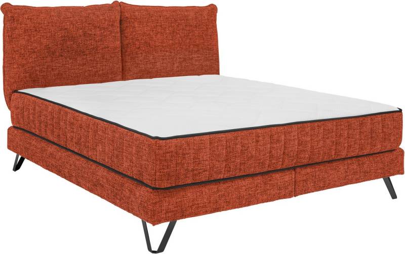 set one by Musterring Boxspringbett Baldwin, Liegefläche 180 x 200 cm, Duo-Matratze (H3/H4), Kopfteil zweigeteilt von set one by Musterring