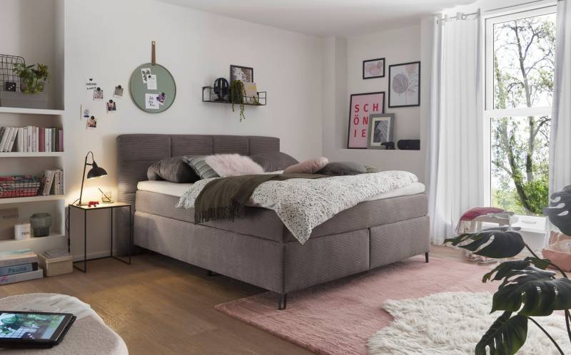 set one by Musterring Boxspringbett Fairfield, mit Metallfuß schwarz, Wendematratze, Breite 160 oder 180 cm von set one by Musterring