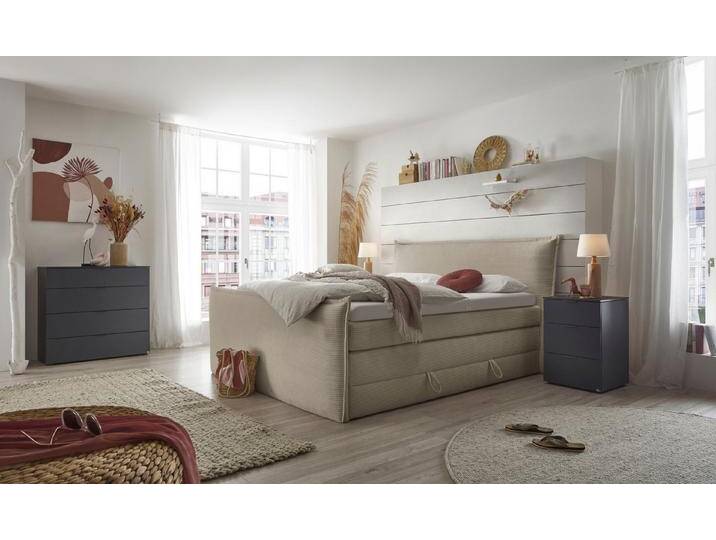 set one by Musterring Boxspringbett Florida, in modernem Cord-Bezug, mit Bettkasten, in 3 Größen erhältlich, beige, Beide Matratzen in Härtegrad 2 set one by Musterring Boxspringbett Florida, in modernem Cord-Bezug, mit Bettkasten, in 3 Größen erhältlich, beige, Beide Matratzen in Härtegrad 2 von set-one-by-Musterring