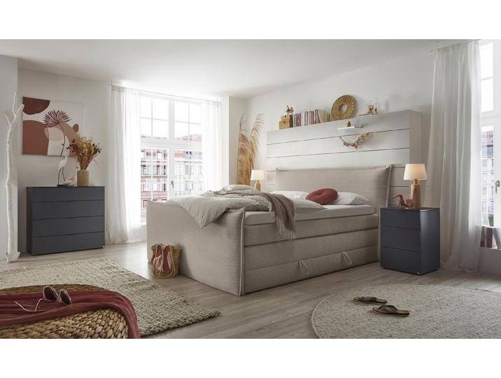 set one by Musterring Boxspringbett Florida, in modernem Cord-Bezug, mit Bettkasten, in 3 Größen erhältlich, grau, Linke Matratze Härtegrad 3-Rechte Matratze Härtegrad 4 set one by Musterring Boxspringbett Florida, in modernem Cord-Bezug, mit Bettkasten, in 3 Größen erhältlich, grau, Linke Matratze Härtegrad 3-Rechte Matratze Härtegrad 4 von set-one-by-Musterring