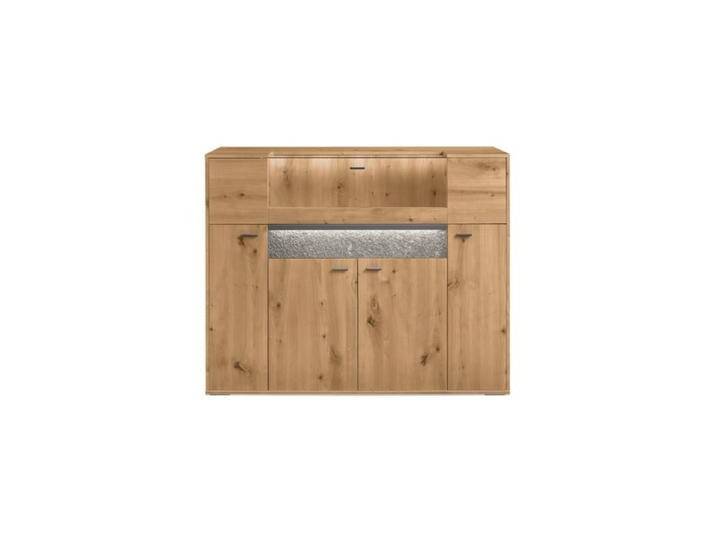 set one by Musterring Deltona Highboard Type 52 mit Glasklappe - inkl. LED-Beleuchtung - Eiche Artisan Nachbildung von set-one-by-Musterring