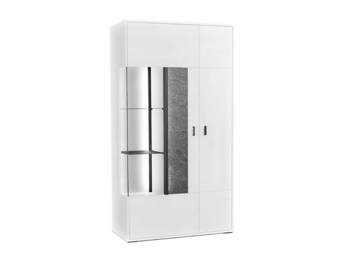 set one by Musterring Deltona Vitrine Type 03 oder 04 - optional mit LED-Beleuchtung - Dekor weiß matt, Zierelement Black Pearl Sandstone , Glasausschnitt links , inkl. Beleuchtung set one by Musterring Deltona Vitrine Type 03 oder 04 - optional mit LED-Beleuchtung - Dekor weiß matt, Zierelement Black Pearl Sandstone , Glasausschnitt links , inkl. Beleuchtung von set-one-by-Musterring