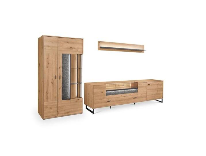 set one by Musterring Deltona Wohnwand 3-teilig Type 01 oder 02 - optional mit LED-Beleuchtung - Eiche Artisan Nachbildung , Vitrine links , inkl. Beleuchtung set one by Musterring Deltona Wohnwand 3-teilig Type 01 oder 02 - optional mit LED-Beleuchtung - Eiche Artisan Nachbildung , Vitrine links , inkl. Beleuchtung von set-one-by-Musterring