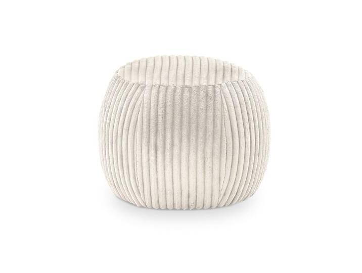 set one by Musterring Denton Pouf in Cord - Cord Tilia 01 beige , 60 von set-one-by-Musterring