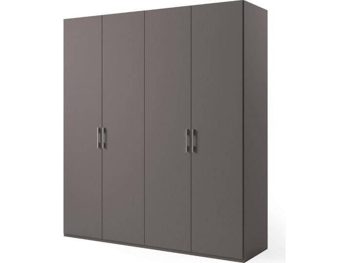 set one by Musterring Drehtürenschrank Henderson in 2 Breiten, inkl. Fachböden und Kleiderstangen, schwarz, Türen: 4 St., Graphit set one by Musterring Drehtürenschrank Henderson in 2 Breiten, inkl. Fachböden und Kleiderstangen, schwarz, Türen: 4 St., Graphit von set-one-by-Musterring