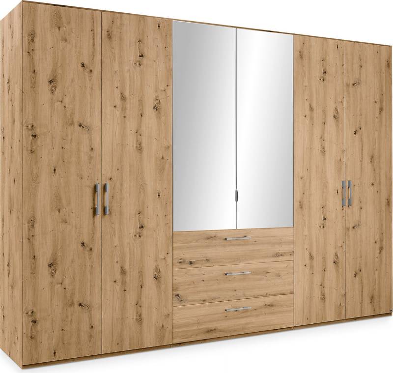 set one by Musterring Drehtürenschrank Henderson mit Spiegel und 3 Schubladen, inkl. Fachböden und Kleiderstangen von set one by Musterring
