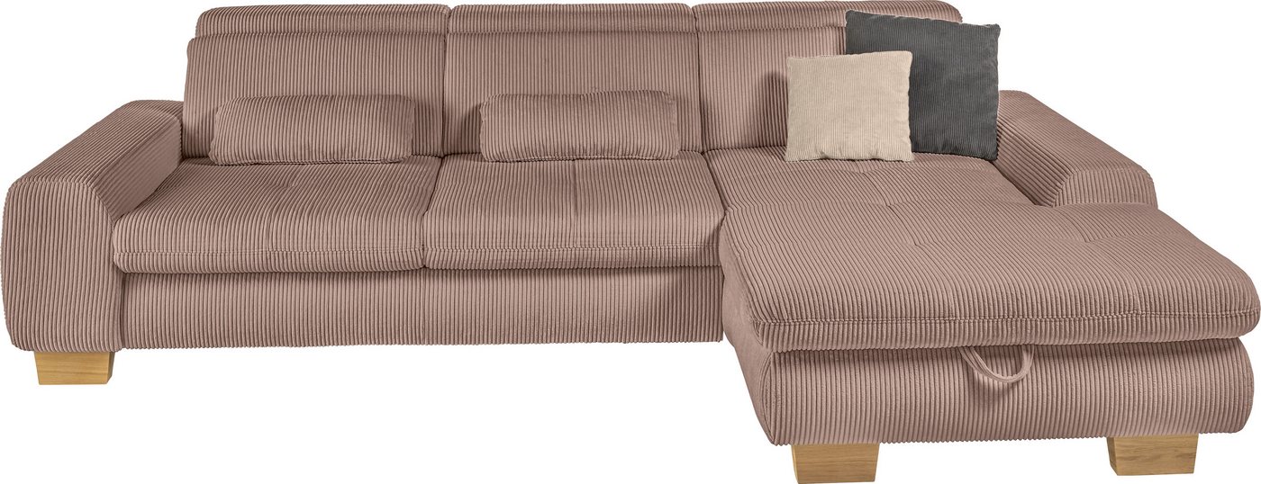 set one by Musterring Ecksofa SO 3400, Cord, Sitzhöhe 47cm oder 49cm, inkl. Sitztiefenverstellung, mit Canape und verschiedenen Funktionen, Kaltschaum, B307 x T195 cm set one by Musterring Ecksofa SO 3400, Cord, Sitzhöhe 47cm oder 49cm, inkl. Sitztiefenverstellung, mit Canape und verschiedenen Funktionen, Kaltschaum, B307 x T195 cm von set one by Musterring