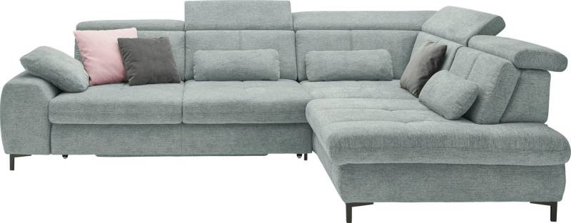 set one by Musterring Ecksofa, Kaltschaumpolsterung, Flachgewebe, whlw. mit Funktionen, Sitzhöhe 49 von set one by Musterring