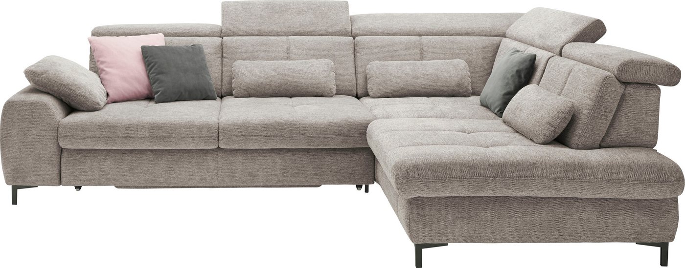 set one by Musterring Ecksofa, Kaltschaumpolsterung, Flachgewebe, whlw. mit Funktionen, Sitzhöhe 49 set one by Musterring Ecksofa, Kaltschaumpolsterung, Flachgewebe, whlw. mit Funktionen, Sitzhöhe 49 von set one by Musterring