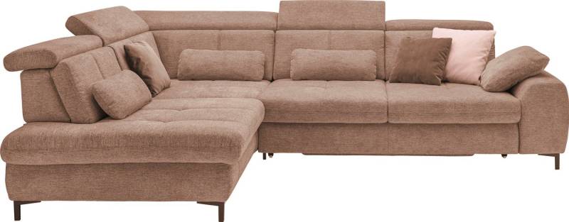 set one by Musterring Ecksofa, Kaltschaumpolsterung, Flachgewebe, whlw. mit Funktionen, Sitzhöhe 49 von set one by Musterring
