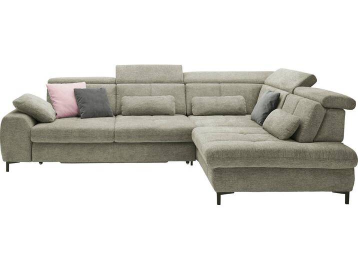 set one by Musterring Ecksofa SO 3400 Sitzhöhe 47cm oder 49cm, Sitztiefe verstellbar, B/T 317/220 cm, Kaltschaumpolsterung, Flachgewebe, whlw. mit Funktionen von set-one-by-Musterring